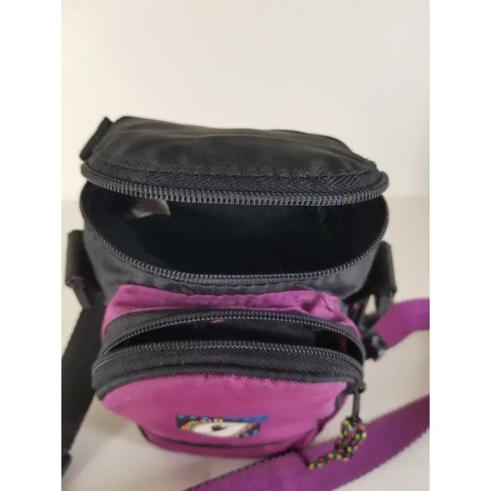 Vtg Quality Camera Accessories Purple Camera Carrying Case 90s Style & Strap